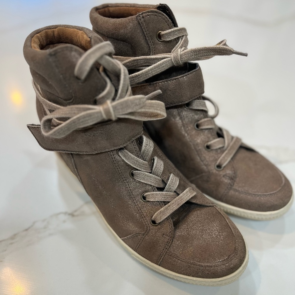 Paul Green Munchen Tall Sneakers Metallic